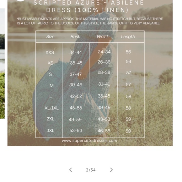 Super Cute Dresses Scripted Azure Abilene Dress - Picture 3 of 3